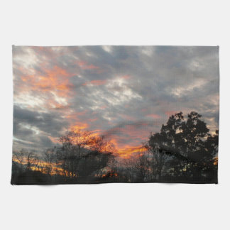 Linge De Cuisine Winter Sunset Nature Paysage Photographie