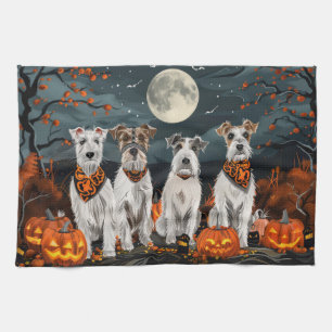 Linge De Cuisine Wirefox Terrier Halloween Éffrayant