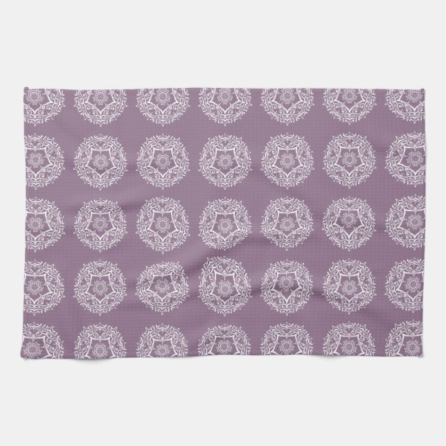 Linge De Cuisine Wisteria Mandala (Horizontal)