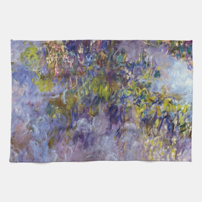 Linge De Cuisine Wisteria (moitié gauche) par Claude Monet (Horizontal)