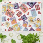 Linge De Cuisine Wizard of Oz™ Character Print Toss Pattern<br><div class="desc">Step into the magical world of Oz with this vibrant, vintage-inspired pattern celebrating The Wizard of Oz. Featuring beautifully illustrated poster-style designs of Dorothy, the Cowardly Lion, the Tin Man, the Scarecrow, and the Wicked Witch, this artwork captures the timeless charm and adventure of the Yellow Brick Road. Classic icons...</div>