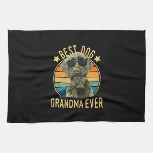 Linge De Cuisine Womens Best Dog Grandma Ever Giant Schnauzer