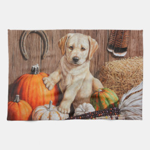 Linge De Cuisine Yellow Labrador Retriever Chien Chien Chien Citrou