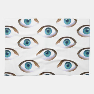 Linge De Cuisine yeux bleus