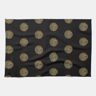 Linge De Cuisine Yoga Lotus Pose Zen Graphisme