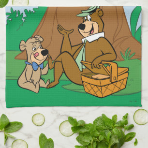 Linge De Cuisine Yogi Bear et Boo-Boo pique-nique Snack