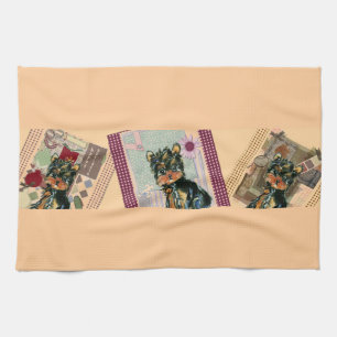 LINGE DE CUISINE YORKIES DE FÊTE