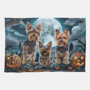 Linge De Cuisine Yorkshire Terrier Halloween Éffrayant