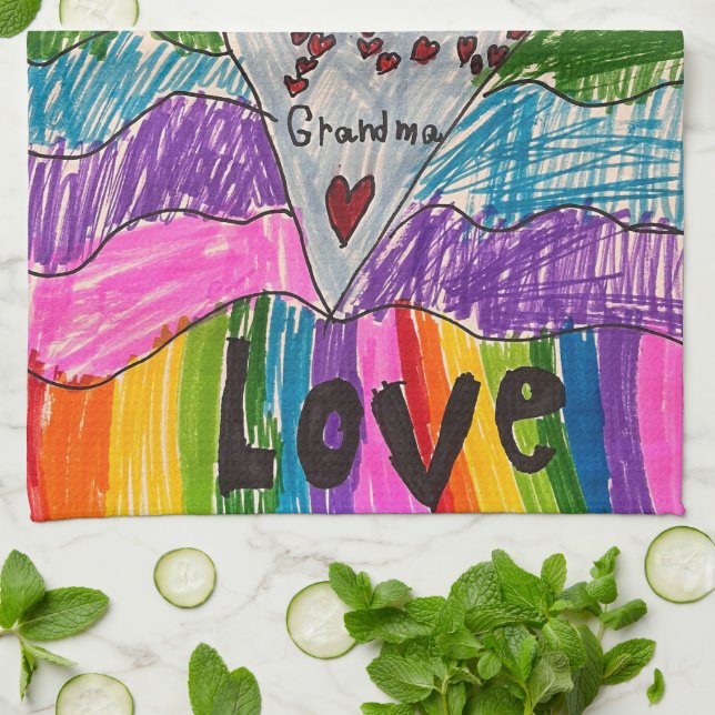 Linge De Cuisine Your Child's Art Custom Printed on a (Plié)