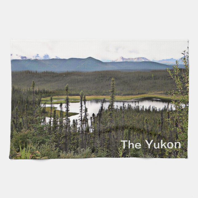 Linge De Cuisine Yukon Pond (Horizontal)