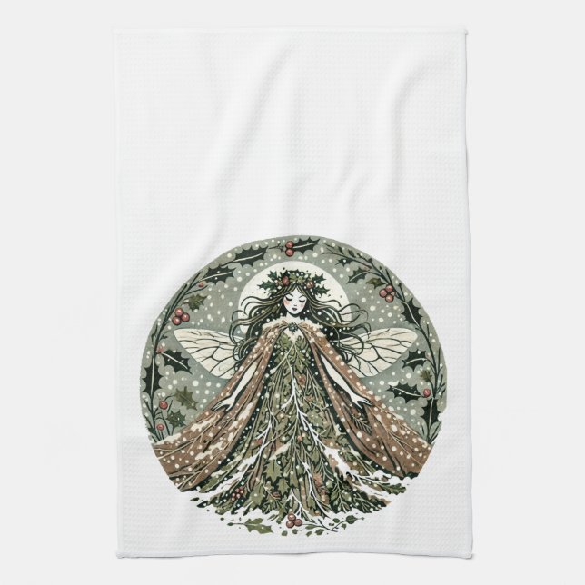 Linge De Cuisine Yule Goddess Winter Solstice (Vertical)