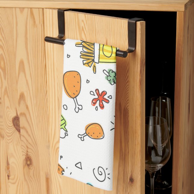 Linge De Cuisine Yummy (Pliage en tiers)