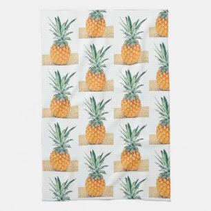 Linge De Cuisine Yummy Pale Pastel Ananas Imprimer Fruit