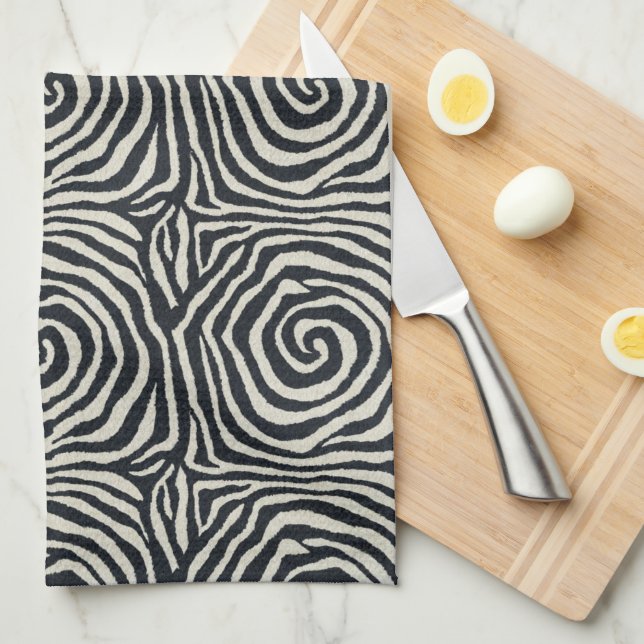 Linge De Cuisine Zebra Inspired (Quart Plié)