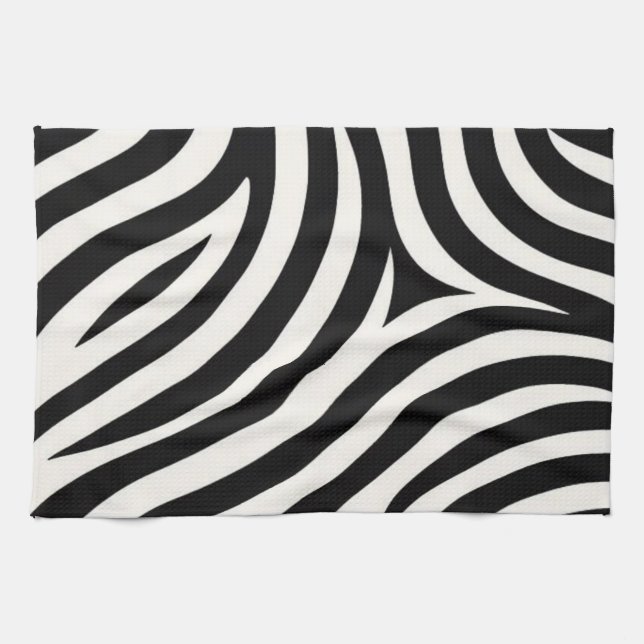 Linge De Cuisine Zebra Stripes Impression moderne (Horizontal)