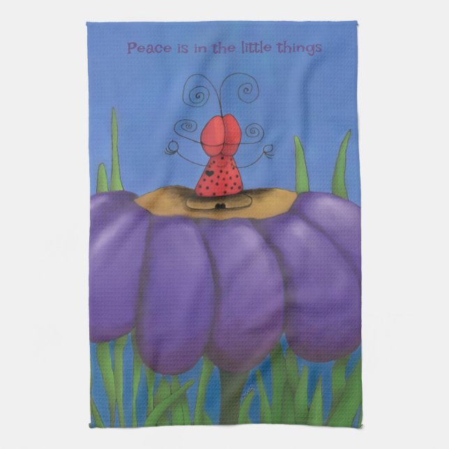 Linge De Cuisine Zen Ladybug (Vertical)