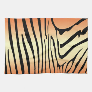 Linge De Cuisine Zesty Zebra Orange