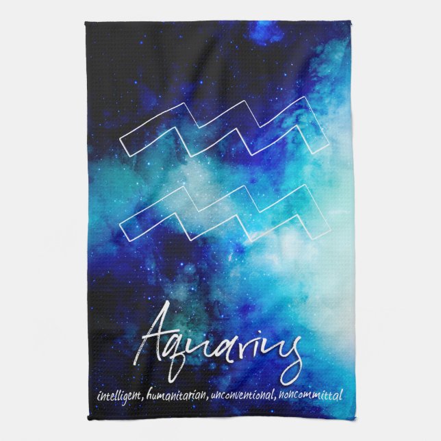 Linge De Cuisine Zodiac : Aquarius Traits (Vertical)