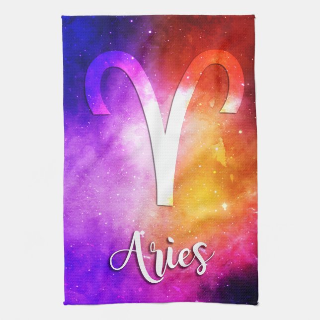 Linge De Cuisine Zodiac : Bonbons Spatiaux Aries (Vertical)