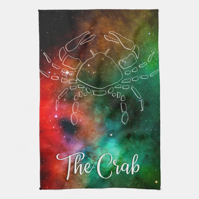 Linge De Cuisine Zodiac : Cancer 'Le Crabe' (Vertical)