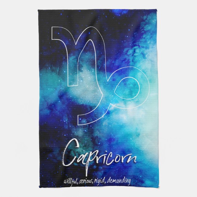 Linge De Cuisine Zodiac : Capricorne Traits (Vertical)