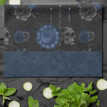 Linge De Cuisine Zodiaque magic | Dark Navy Blue Gothic Skull<br><div class="desc">Idéal pour donner à n'importe quelle chambre un lifting ou une nouvelle sensation pour un do-it-yourself relooking facile ! Une palette sophistiquée de textures moyennes et abstraites mélangées apporte une touche de couleur parfaite à votre style personnel. Aussi transférable à des fournitures scolaires/de bureau, accessoires de fête et plus encore!...</div>
