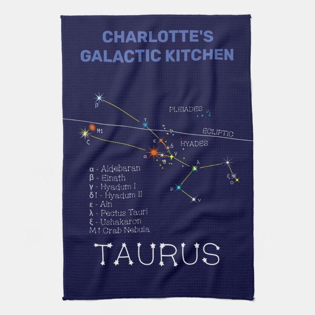 Linge De Cuisine Zodiaque Taurus (Vertical)