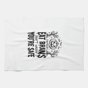 Linge De Cuisine Zombies Mangeant Des Cerveaux Drôle De Vecteur De