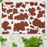 Linge De Cuisine Zones Brown de vache modernes Imprimer Cowboy<br><div class="desc">Décor classique et tendance brun et blanc taches de vache texture design intérieur et cadeaux. Poster de animal taches de vache</div>