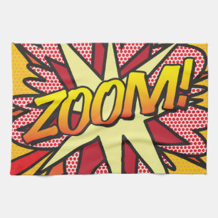 Linge De Cuisine ZOOM Amusement Bande Dessinée Rétro Art Pop