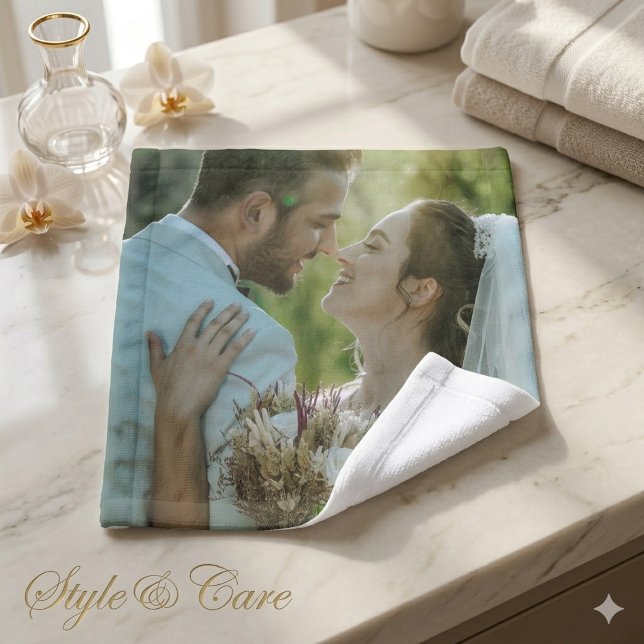 Linge de lavage doux personnalisé avec image perso (Personalized Custom Image Soft Wash Cloth Twl Gift)