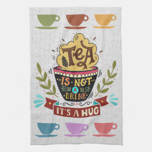 Linge de maison Teacups Serviettes de cuisine