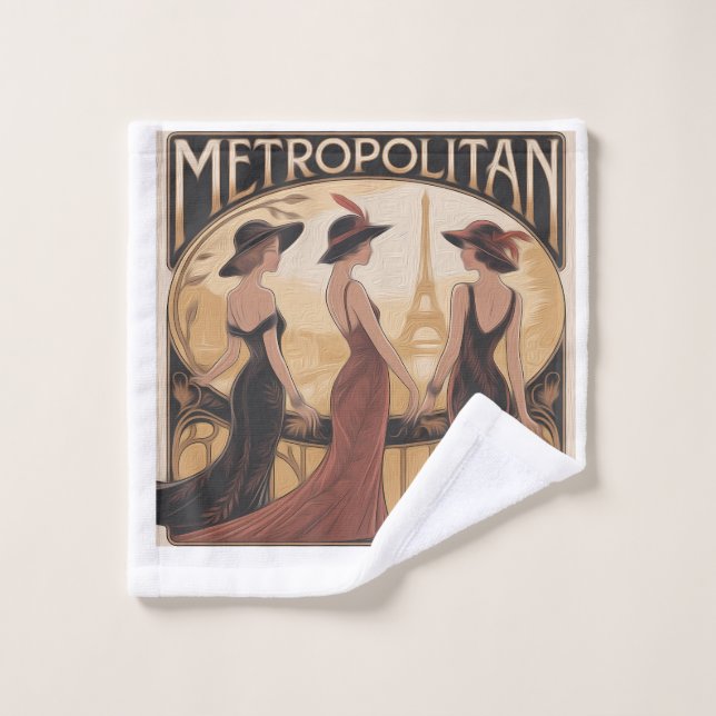 Linge de toilette  Metropolitan Art Nouveau (Gant de toilette)