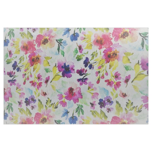 LINGE D'IVOIRE TISSU FLORAL (Yard)