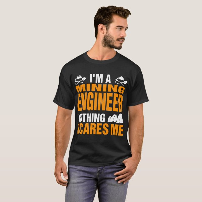 L'ingénieur des mines rien m'effraye T-shirt de (Devant entier)