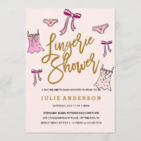 Lingerie Douche // BACHELORETTE Invitation PARTY
