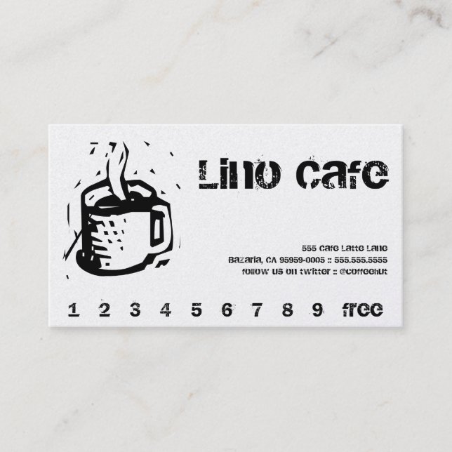 Lino Cafe Punch / Carte de fidélité (Devant)