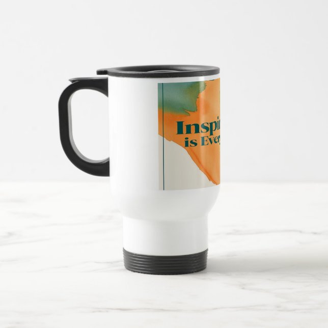 L'inspiration est partout dans la tasse de voyage (Gauche)