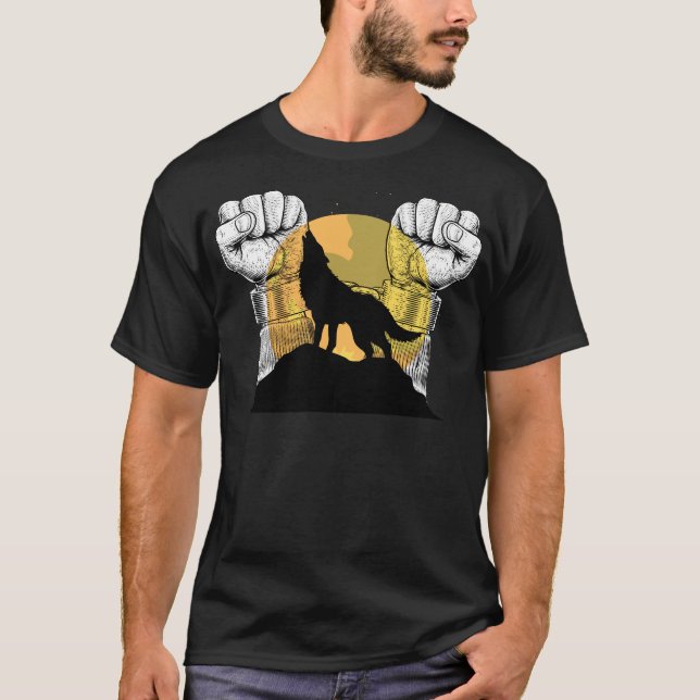 (L'Instinct) T-shirt noir basique (Devant)