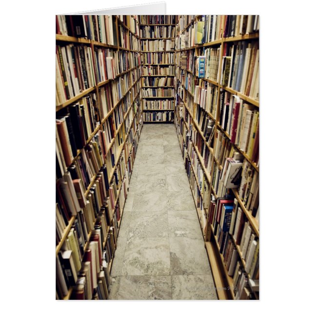 L'intérieur d'une librairie d'occasion Suède. (Devant)