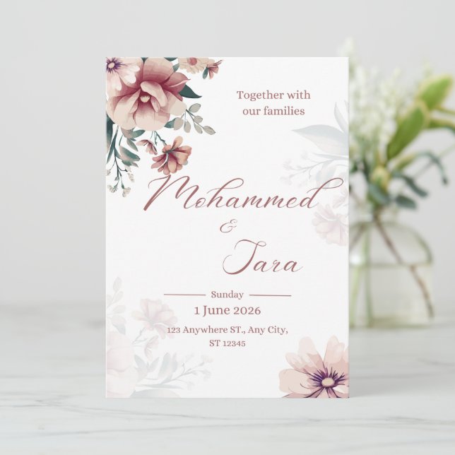 L'invitation de mariage (Debout devant)