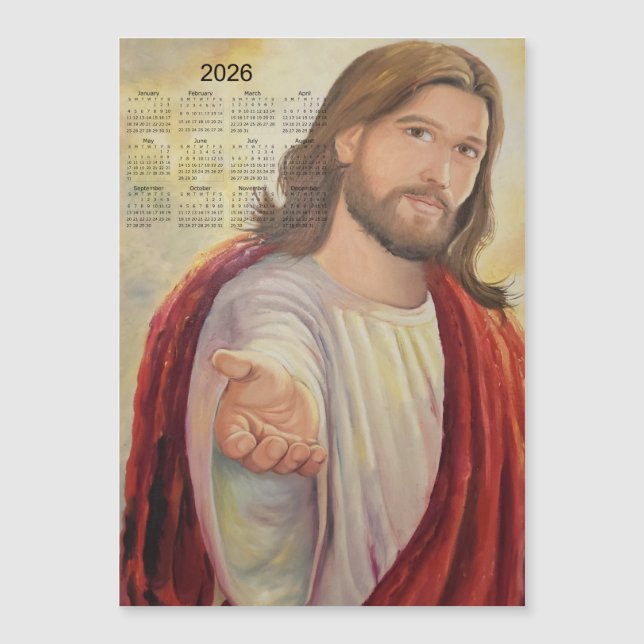 L'Invitation Divine : Calendrier Jésus 2026 (Devant)