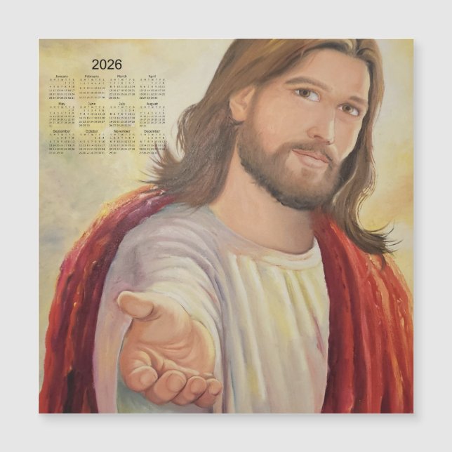 L'Invitation Divine : Calendrier Jésus 2026 (Devant)