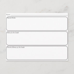 L'invité de mariage conseillent la carte