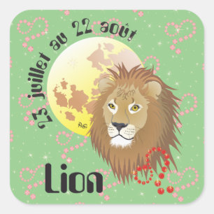 Lion 23 juillet au 22 août Autocollants