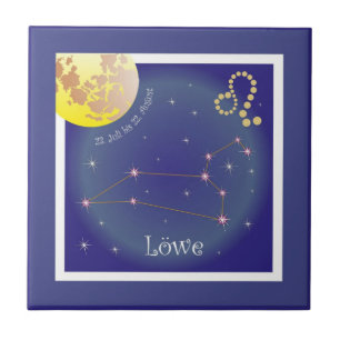 Lion 23 juillet au 22 août de céramique carreau 