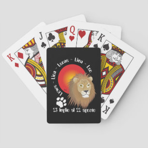 Lion 23 juillet au 22 août Jeux de cartes