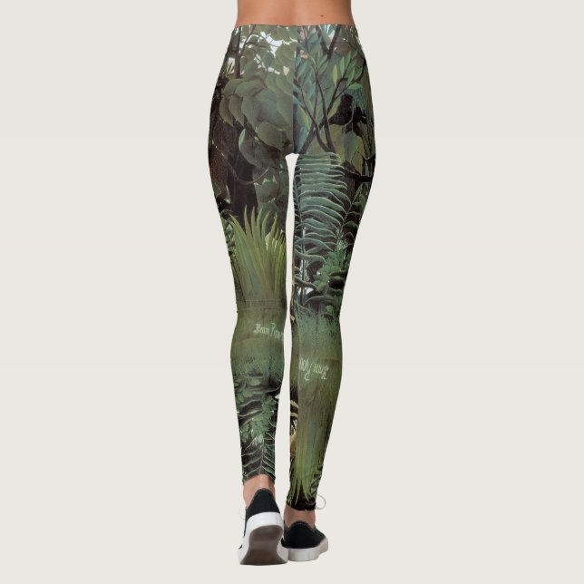 Lion affamé de Rousseau leggings d'art (Dos)