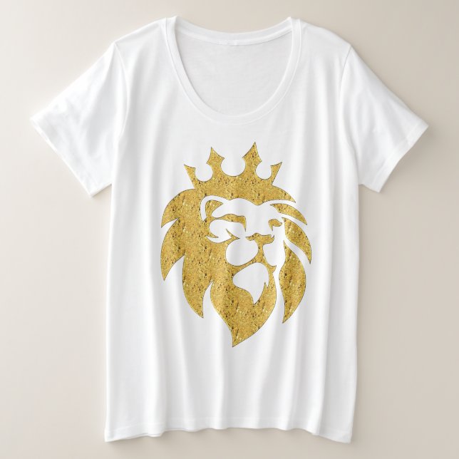 Lion Avec Couronne - Or Style 1 (Design devant)