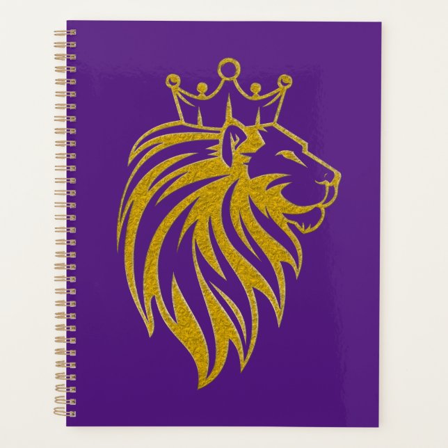 Lion Avec Couronne - Style Or 2 (Devant)